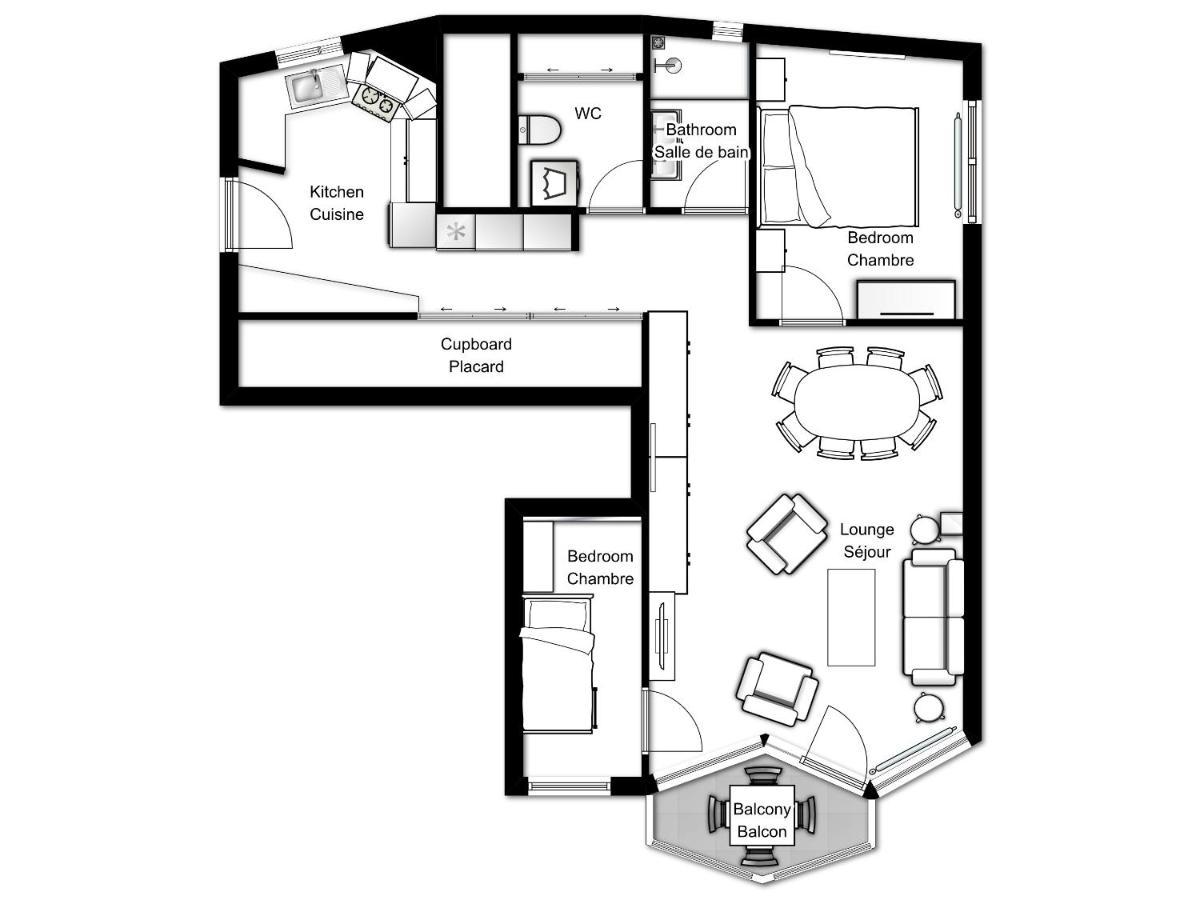 Le Beausite C Apartment - Chamonix All Year Ngoại thất bức ảnh